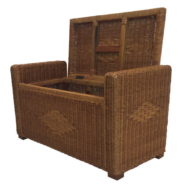 RattanWickerHomeFurniture Wicker Flip Top Storage Bench & Reviews Wayfair